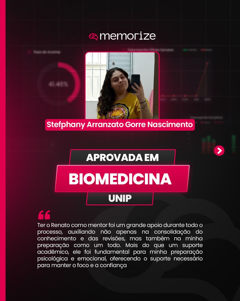 Depoimento de Stefphany Arranzato Gorre Nascimento